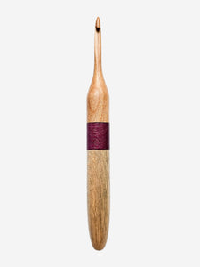 05.50mm Cherry + Purpleheart + Tamarind Crochet Hook (Item #3)