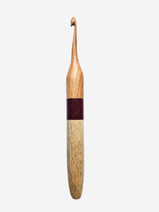 05.50mm Cherry + Purpleheart + Tamarind Crochet Hook (Item #3)