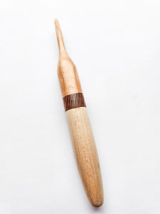 06.00mm Cherry + Lacewood + Maple Crochet Hook (Item #11)