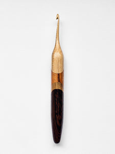 04.00mm Ambrosia Maple + Tigerwood + Maple + Wenge Crochet Hook (Item #22)