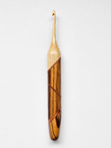 04.00mm Maple + Zebrawood + Tarara Crochet Hook (Item #23)