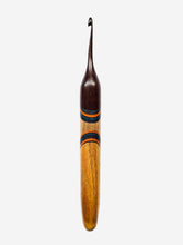 04.00mm Dark Roasted Maple + Blue/Yellow Spectraply + Ambrosia Maple + Canary Crochet Hook (Item #34)