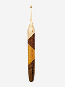 04.50mm Maple + Lacewood + Canary + Shedua Crochet Hook (Item #40)