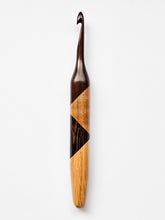 06.50mm Dark Roasted Maple + Light Roasted Maple + Wenge + Oak Crochet Hook (Item #42)