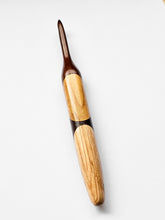 06.50mm Dark Roasted Maple + Light Roasted Maple + Wenge + Oak Crochet Hook (Item #42)