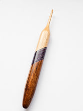 04.00mm Maple + Purple/Blue Spectraply + Tigerwood Crochet Hook (Item #60)