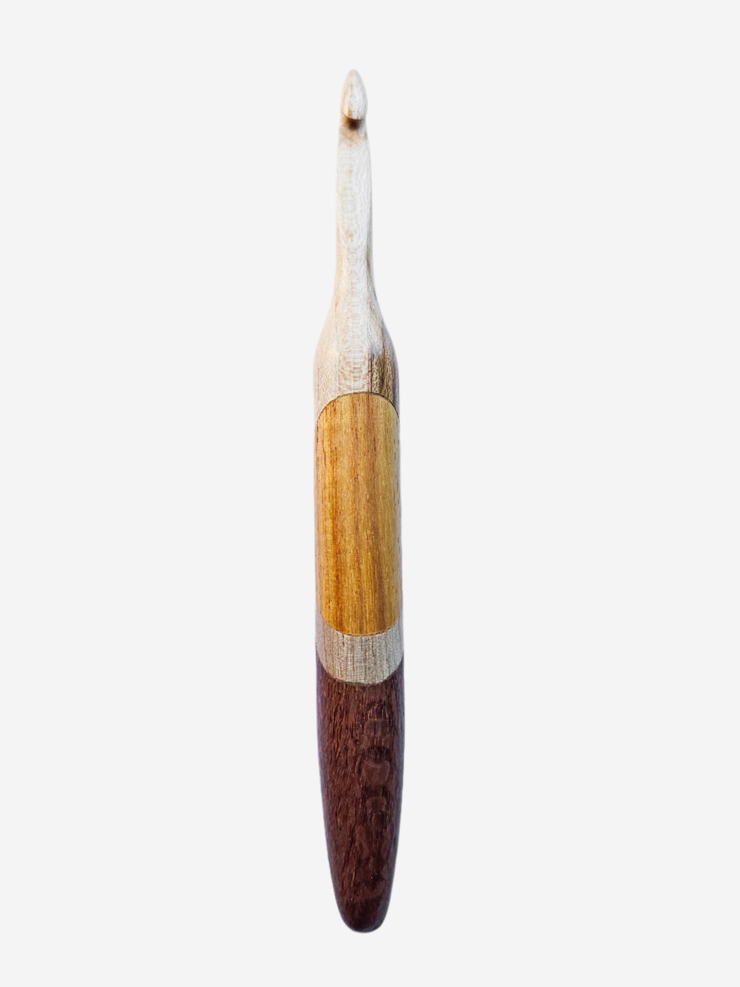 07.50mm Maple + Canary + Ambrosia + Lacewood Crochet Hook (Item #147)