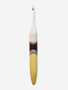 07.50mm Maple + Tarara + Wenge + Ambrosia + Yellowheart Crochet Hook (Item #148)