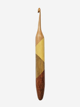 05.50mm Cherry + Yellowheart + Limba + Lacewood Crochet Hook (Item #64)