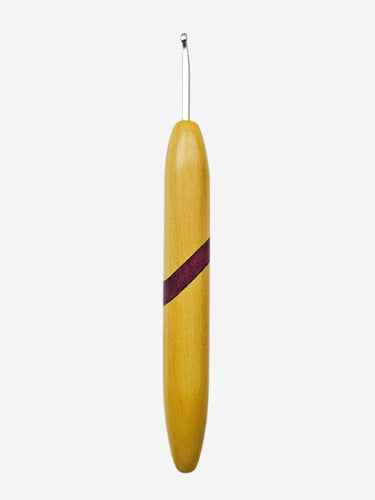 04.00mm Yellowheart + Purpleheart + Yellowheart Metal Crochet Hook (Item #74)