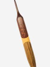 04.50mm Dark Roasted Maple + Lacewood + Yellowheart + Limba Crochet Hook (Item #103)