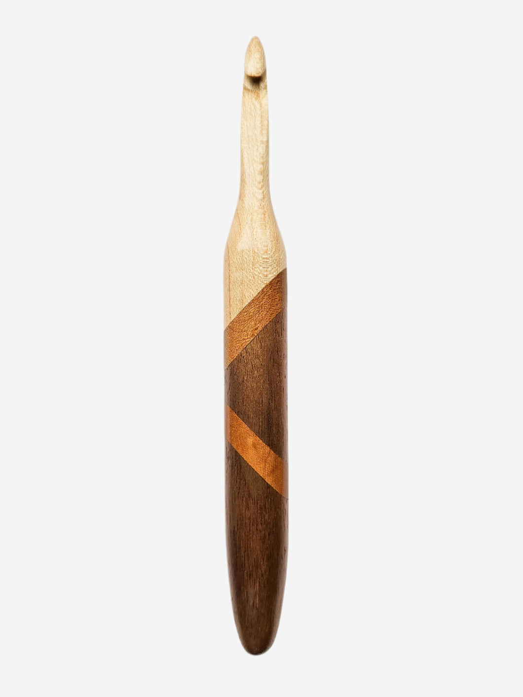 08.00mm Maple + Light Roasted Maple + Walnut Crochet Hook (Item #106)