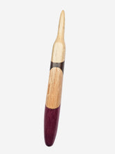 09.00mm Ambrosia Maple + Wenge + White Oak + Purpleheart Crochet Hook (Item #112)