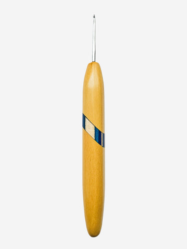 02.00mm Yellowheart + Blue Spectraply + Yellowheart Metal Crochet Hook (Item #135)