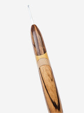 02.00mm Zebrawood + Yellowheart + Maple + Zebrawood Metal Crochet Hook (Item #144)