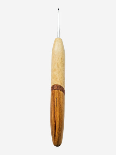 02.00mm Koto + Lacewood + Canary Metal Crochet Hook (Item #152)