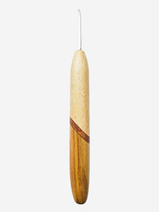 02.00mm Koto + Lacewood + Canary Metal Crochet Hook (Item #152)