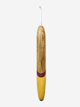 02.50mm Limba + Purpleheart + Yellowheart Metal Crochet Hook (Item #164)