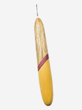 02.50mm Limba + Purpleheart + Yellowheart Metal Crochet Hook (Item #164)