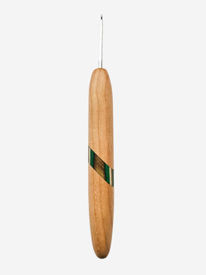 02.50mm Cherry + Green Spectraply Metal Crochet Hook (Item #165)