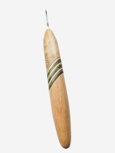 02.50mm Maple + Green Spectraply Metal Crochet Hook (Item #169)