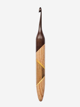 05.50mm Dark Roasted Maple + Oak + Yellowheart + Limba Crochet Hook (Item #75)