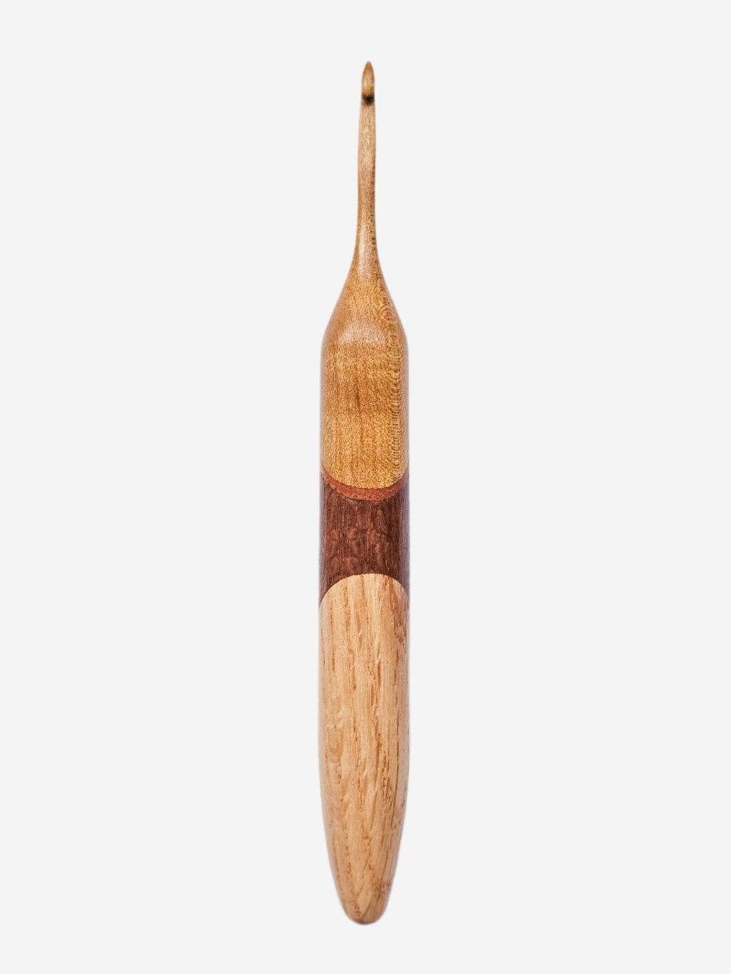 04.00mm Light Roasted Maple + Tarara + Lacewood + Oak Crochet Hook (Item #79)