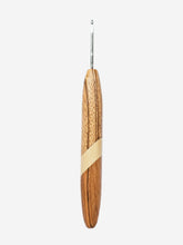 03.00mm Zebrawood + Holly + Zebrawood Metal Crochet Hook (Item #101)