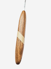 03.00mm Zebrawood + Holly + Zebrawood Metal Crochet Hook (Item #101)