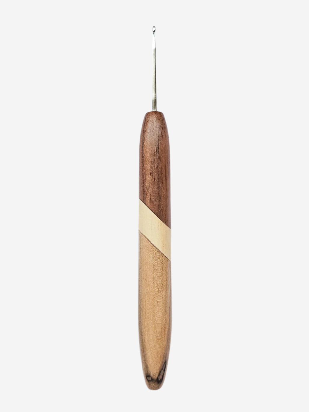 03.00mm Walnut + Holly + Ambrosia Maple Metal Crochet Hook (Item #108)