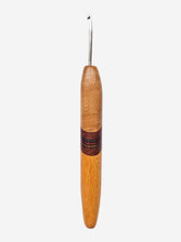 03.50mm Light Roasted Birdseye Maple + Padauk + Blue/Pink Spectraply + Osage Orange Metal Crochet Hook (Item #151)