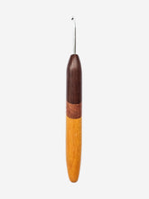 03.50mm Dark Roasted Maple + Lacewood + Osage Orange Metal Crochet Hook (Item #158)