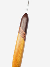 03.50mm Dark Roasted Maple + Lacewood + Osage Orange Metal Crochet Hook (Item #158)