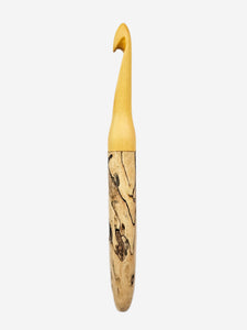 11.50mm Yellowheart + Spalted Maple Crochet Hook (Item #190)