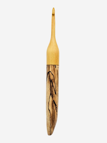 05.50mm Yellowheart + Spalted Maple Crochet Hook (Item #195)