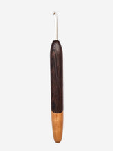 04.00mm Wenge + Light Roasted Maple Metal Crochet Hook (Item #20)