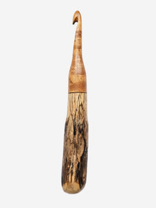 09.00mm Light Roasted Maple + Driftwood Crochet Hook (Item #95)