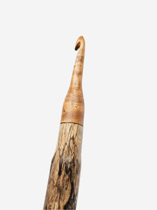 09.00mm Light Roasted Maple + Driftwood Crochet Hook (Item #95)