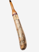 08.00mm Light Roasted Maple + Purpleheart + Spalted Maple + Driftwood Crochet Hook (Item #103)