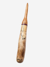 08.00mm Light Roasted Maple + Purpleheart + Spalted Maple + Driftwood Crochet Hook (Item #124)