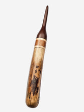 07.50mm Dark Roasted Maple + Birdseye Maple + Tigerwood + Driftwood Crochet Hook (Item #85)