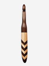 11.50mm Dark Roasted Maple + Birdseye Maple / DRM Chevron Crochet Hook (Item #103)