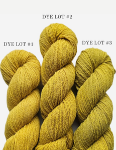 Naturally Dyed with Goldenrod - 100% Canadian Rambouillet