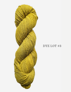 Naturally Dyed with Goldenrod - 100% Canadian Rambouillet