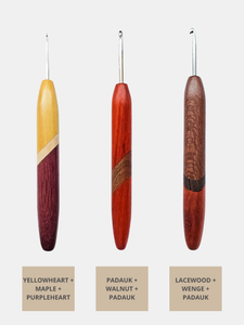 Three-Wood Crochet Hook (PREORDER)