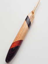 04.50mm Ambrosia Maple + Wenge + Ash + Padauk Art Deco Crochet Hook (Item #201)