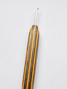 03.50mm Green / Brown / Yellow / Pink Spectraply Metal Crochet Hook (Item #194)