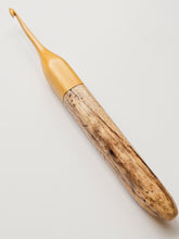 04.00mm Yellowheart + Spalted Tamarind Crochet Hook (Item #213)
