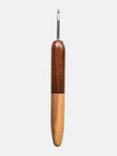 04.00mm Dark Roasted Maple + Olive Metal Crochet Hook (Item #162)