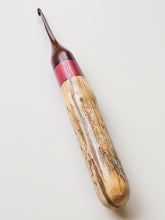 04.00mm Dark Roasted Maple + Purpleheart + Driftwood Crochet Hook (Item #221)